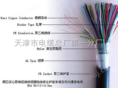通信电缆 HYAT23 100*2*0.5 50*2*0.7