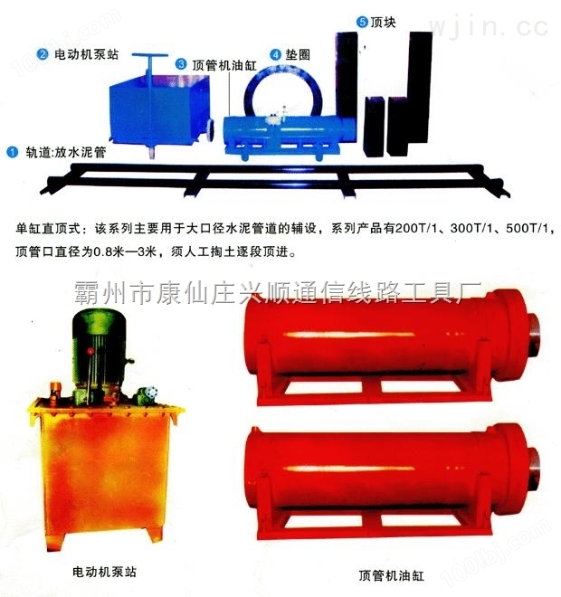 供应兴顺HBXJS-B-320T水泥管顶管机价格质量保证